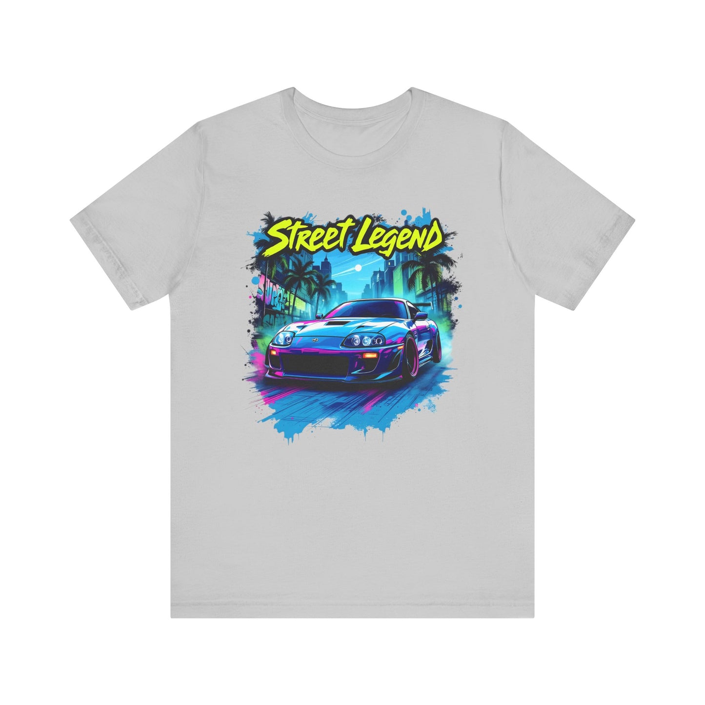 Toyota Supra t-shirt Street Legend Unisex Jersey Tee - Vibrant Car Graphic T-Shirt for Auto Enthusiasts