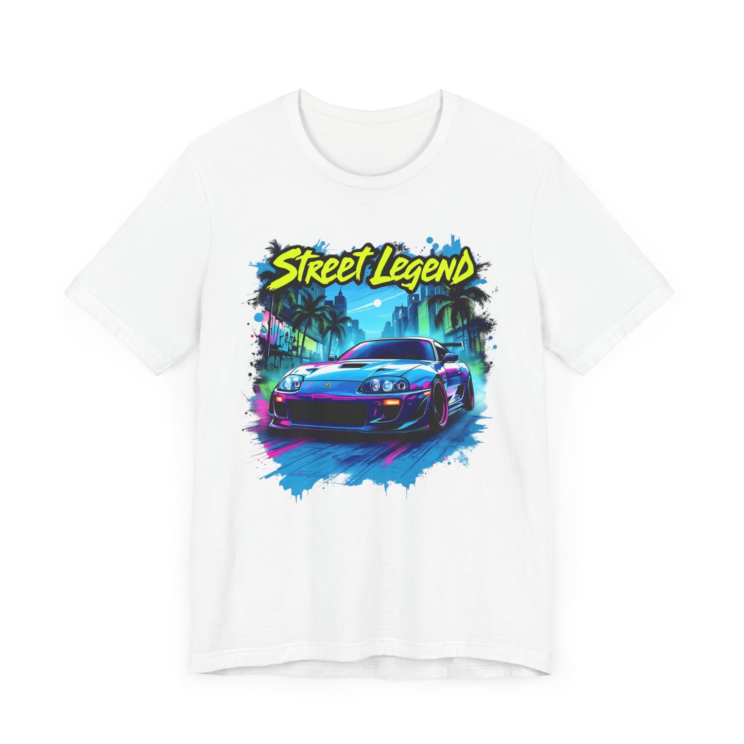 Toyota Supra t-shirt Street Legend Unisex Jersey Tee - Vibrant Car Graphic T-Shirt for Auto Enthusiasts