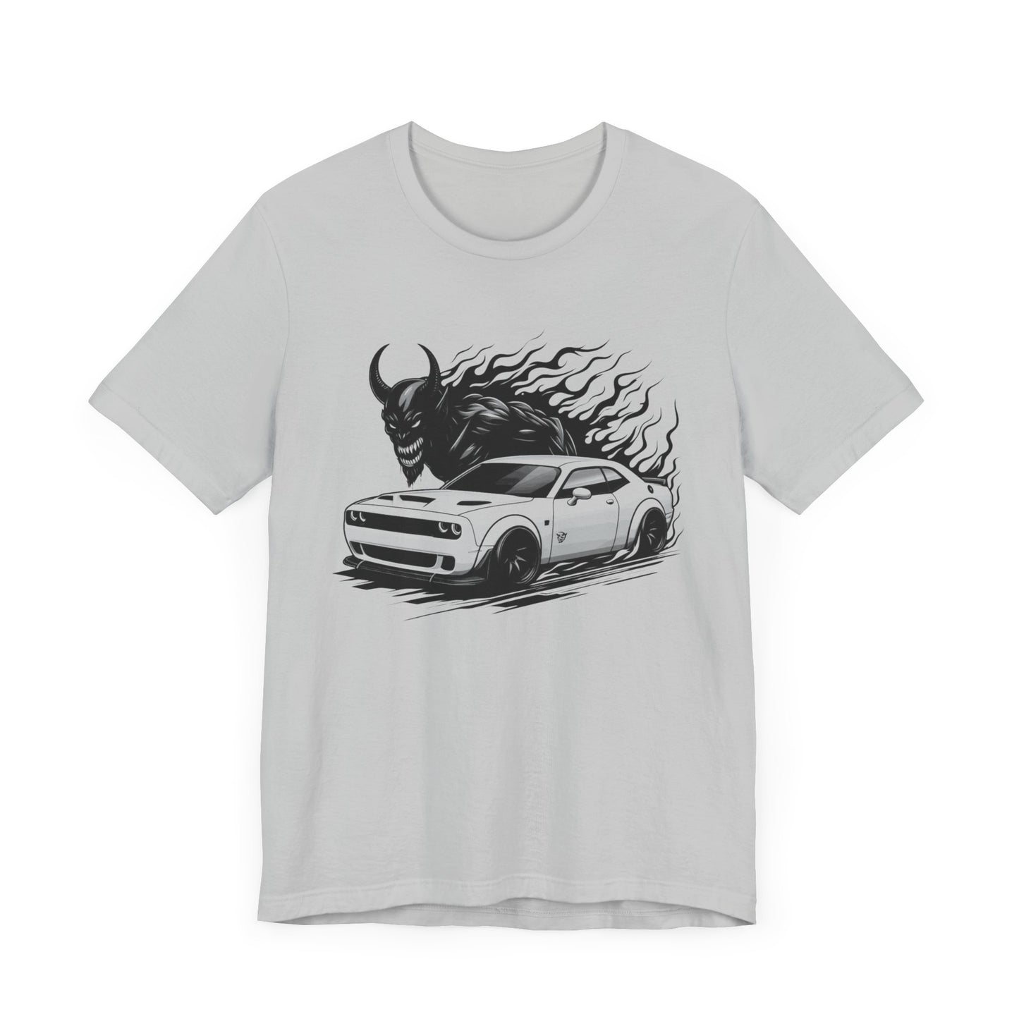 Dodge Challenger t-shirt muscle car.Unisex Jersey Short Sleeve Tee - Fast & Fierce Racing Graphic T-Shirt