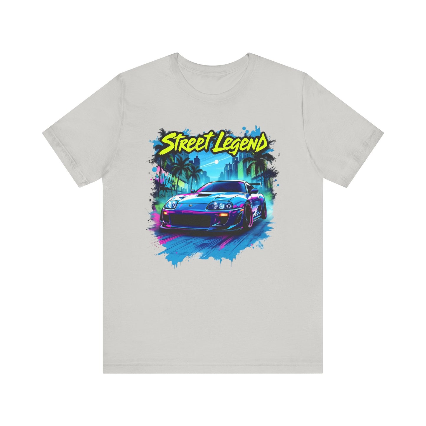 Toyota Supra t-shirt Street Legend Unisex Jersey Tee - Vibrant Car Graphic T-Shirt for Auto Enthusiasts