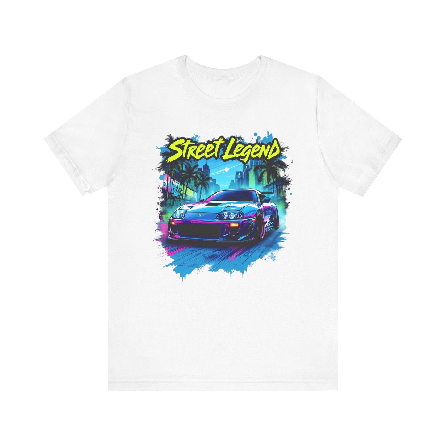 Toyota Supra t-shirt Street Legend Unisex Jersey Tee - Vibrant Car Graphic T-Shirt for Auto Enthusiasts