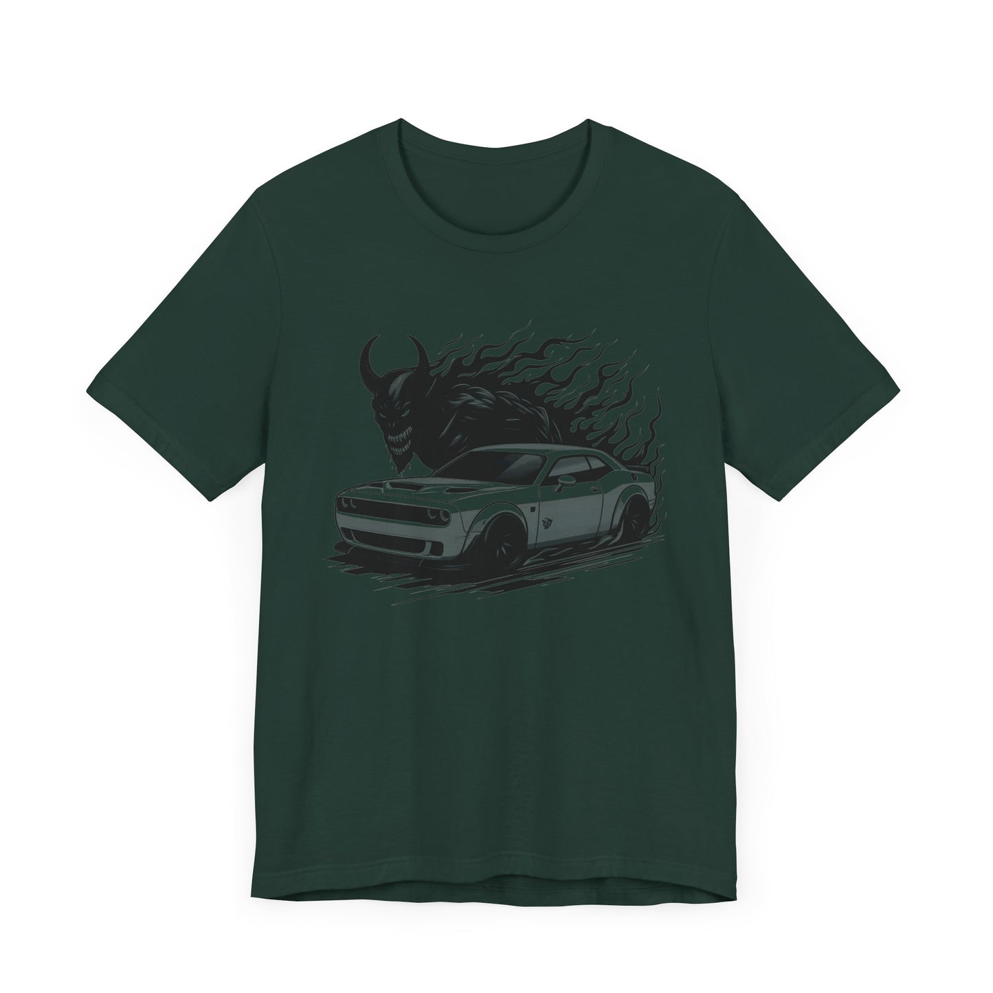 Dodge Challenger t-shirt muscle car.Unisex Jersey Short Sleeve Tee - Fast & Fierce Racing Graphic T-Shirt