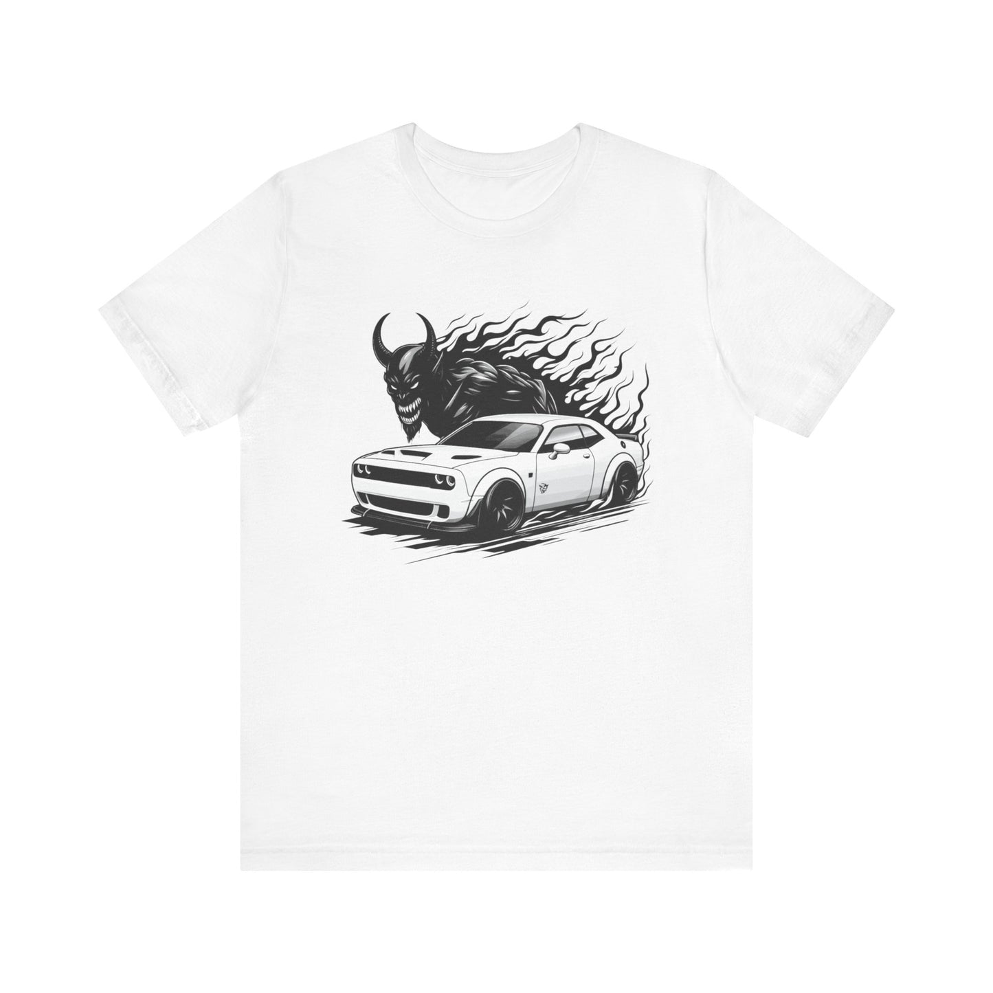 Dodge Challenger t-shirt muscle car.Unisex Jersey Short Sleeve Tee - Fast & Fierce Racing Graphic T-Shirt