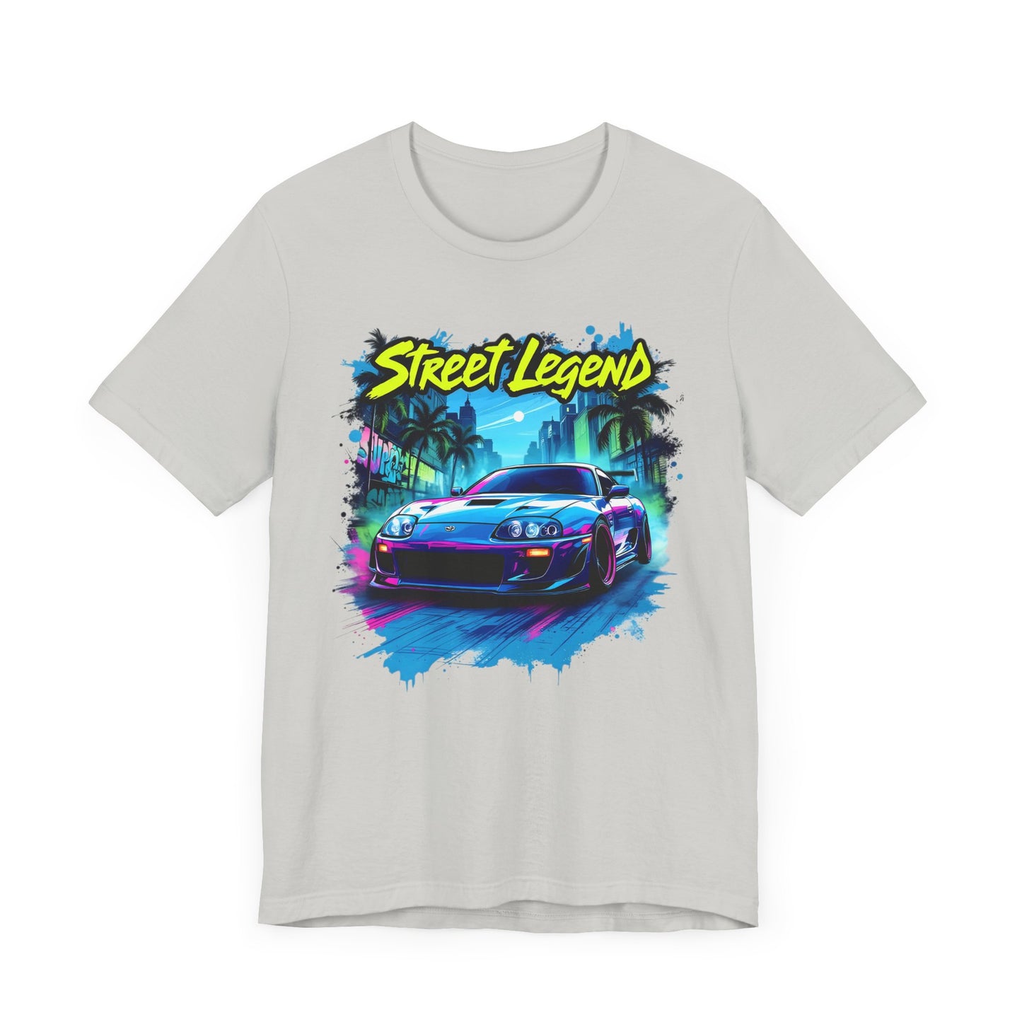 Toyota Supra t-shirt Street Legend Unisex Jersey Tee - Vibrant Car Graphic T-Shirt for Auto Enthusiasts