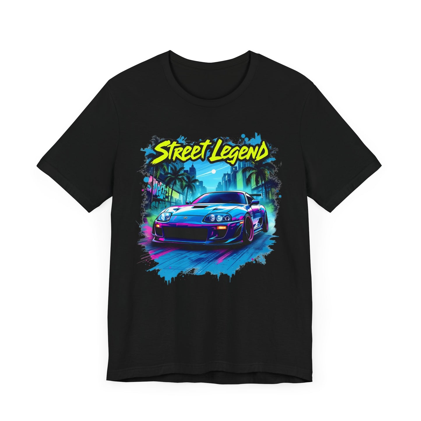 Toyota Supra t-shirt Street Legend Unisex Jersey Tee - Vibrant Car Graphic T-Shirt for Auto Enthusiasts