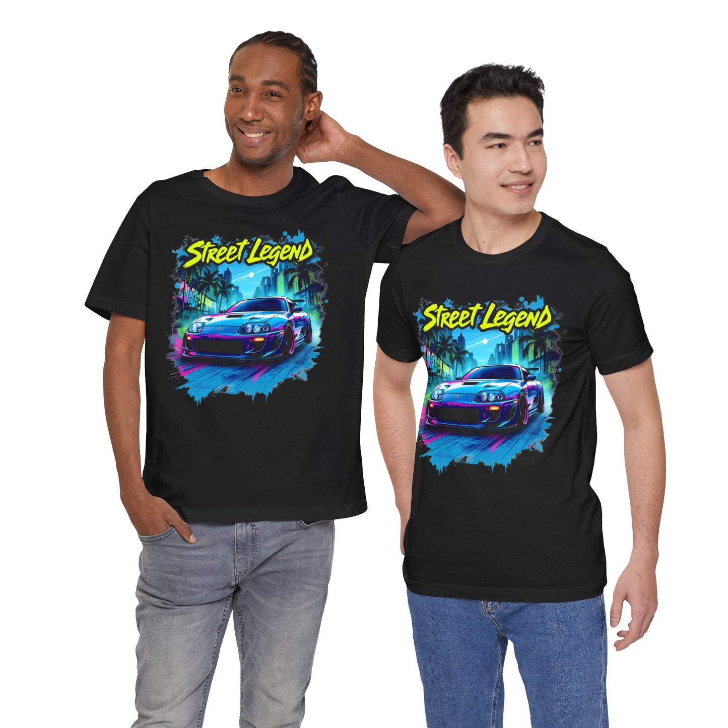 Toyota Supra t-shirt Street Legend Unisex Jersey Tee - Vibrant Car Graphic T-Shirt for Auto Enthusiasts