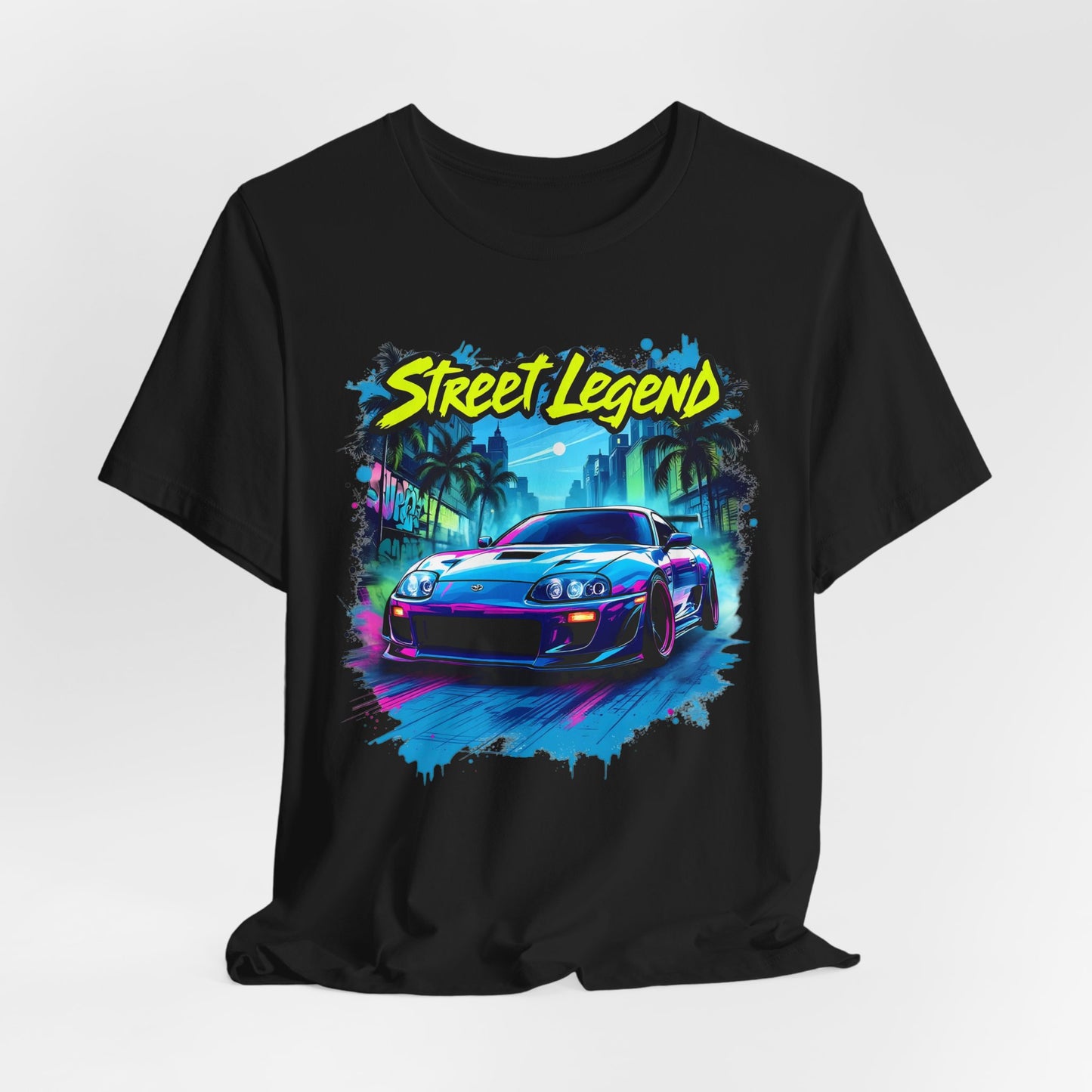 Toyota Supra t-shirt Street Legend Unisex Jersey Tee - Vibrant Car Graphic T-Shirt for Auto Enthusiasts